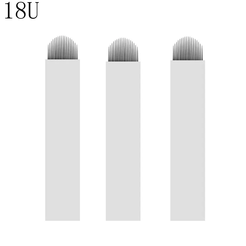 

Microblading Eyebrow Tattoo Needles Permanent Makeup Manual Blades 18U Pin Eyebrow Blades Shading Needles Microblading Tattoo