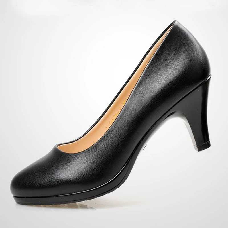 stylish black shoes for work