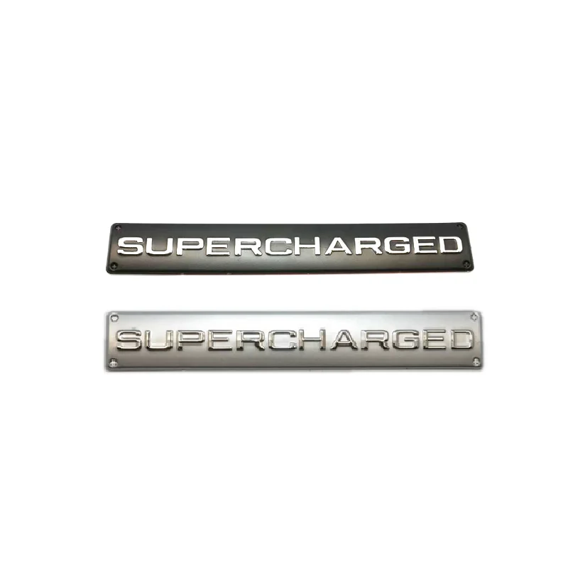 

Metal Aluminum Supercharged Auto Sticker Emblem Badge Nameplate Logo