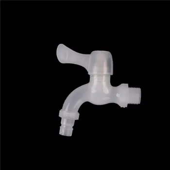 

1Pc New Water Tap Faucet plastic faucet tap thread white small Bibcock easy install washing machine Wholesale