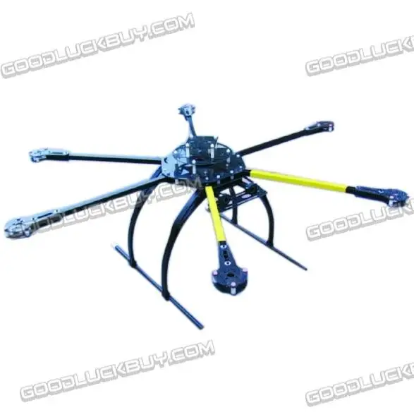 

High Quality ATG 600-X6 16mm Glass Fiber 14" Prop Folding Frame Hexa Multicopter w/ Tall Landing Skid