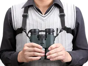 

Deluxe 4 Way Adjustable Binocular Strap Black-binocular Harness great for Telescope, Cameras, Rangefinders