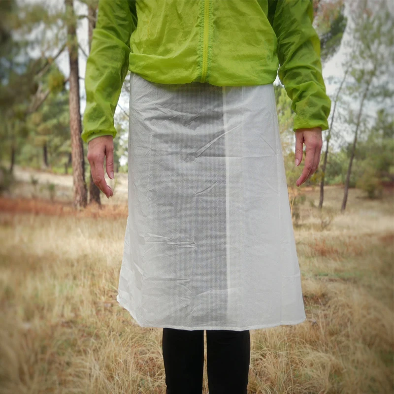 Lightweight 15d Silicone Coating Rain Gear Rainwear Long Rain Kilt