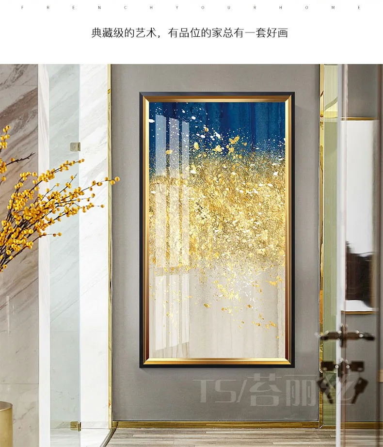 EECAMAIL Фортуна дерево крыльцо алмазная живопись современный минималистский абстрактный дверь коридор Алмазная вышивка Вертикальная гостиная