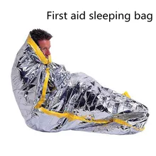 1 шт случайный цвет Высокое качество Многоразовая экстренная помощь выживания фольги кемпинг спальный мешок первой помощи OC23