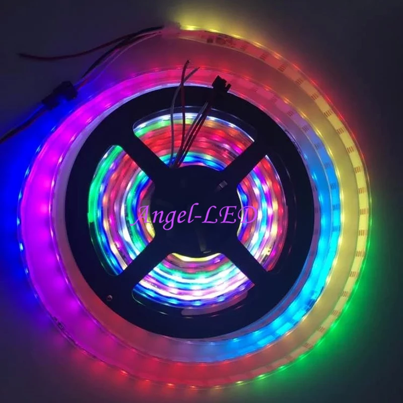 

5m/roll ws2812b 150led 300led ws2812IC built-in Individually Addressable 30/60leds/m 5050 RGB Dream Color LED Strip Light DC5V