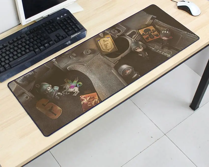  Rainbow Six Siege mousepad 800x300x2mm pad to mouse computer mouse pad best seller gaming padmouse 