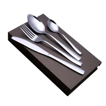 

LGFM-4 pcs Camping Stainless Steel Cutlery Set Silver