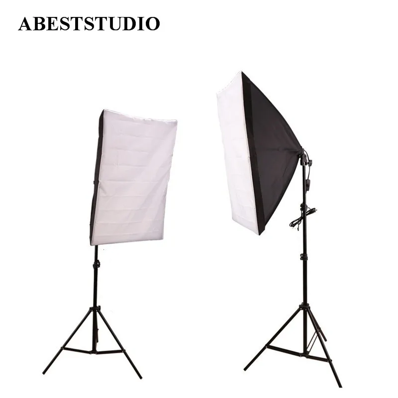 Комплект для непрерысветильник Abeststudio 2x135 Вт софтбокс 50x70 см набор фотостудии