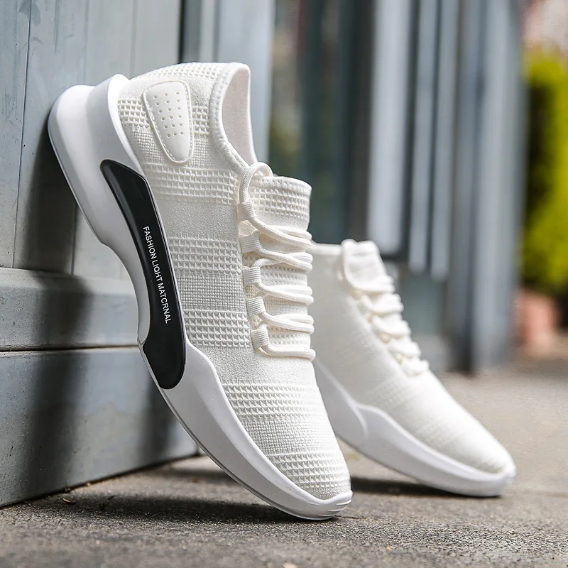 En Ligne Nouveau 2018 mode cool respirant hommes sneakers de haute qualité ventes chaude mesh lace up chaussures homme Patchwork de mode hommes chaussures