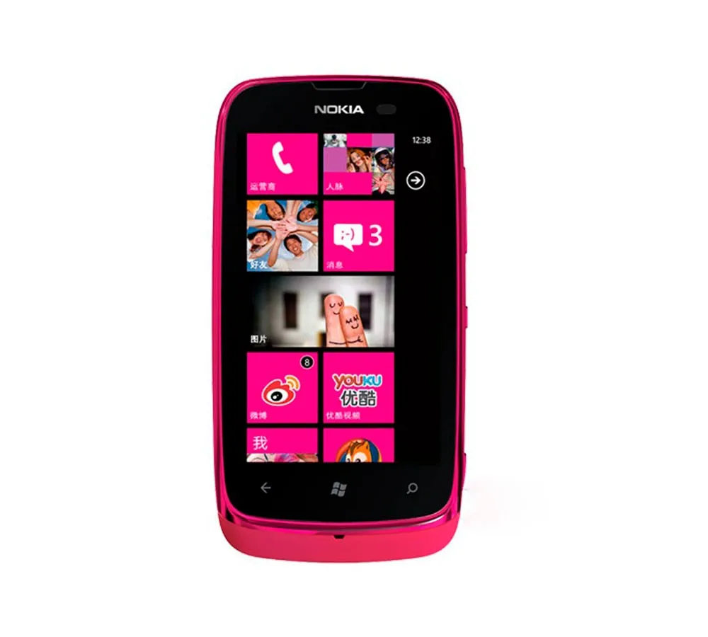 610 разблокированный Nokia Lumia 610 Windows мобильный телефон 8 Гб Камера Хранения 5.0MP gps Wifi 3g сотовый телефон