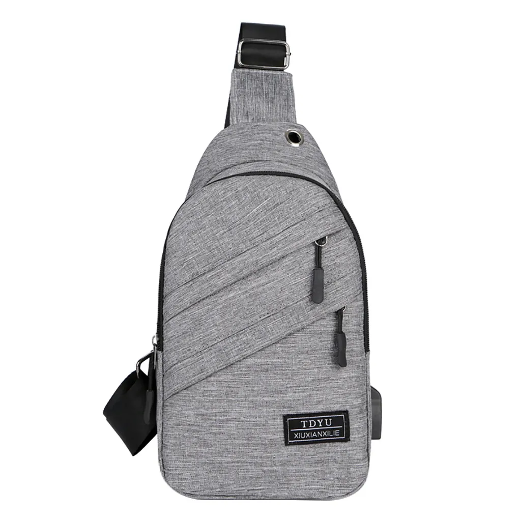 

Men Casual Functional Fanny Bag Waist Bag Money Phone Belt Bag Gray Black Canvas Hip Bag Shoulder Belt Pack Holiday Bag #GEX