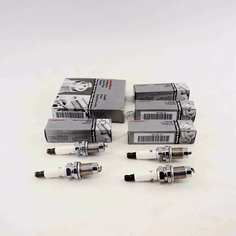 Набор свечей зажигания YMM 4 шт. 03C 905 601 PZFR6R Подходит для AUDI A1 A3 VW Golf Jetta Passat SKODA SEAT 1.4TSI 4-цилиндровый