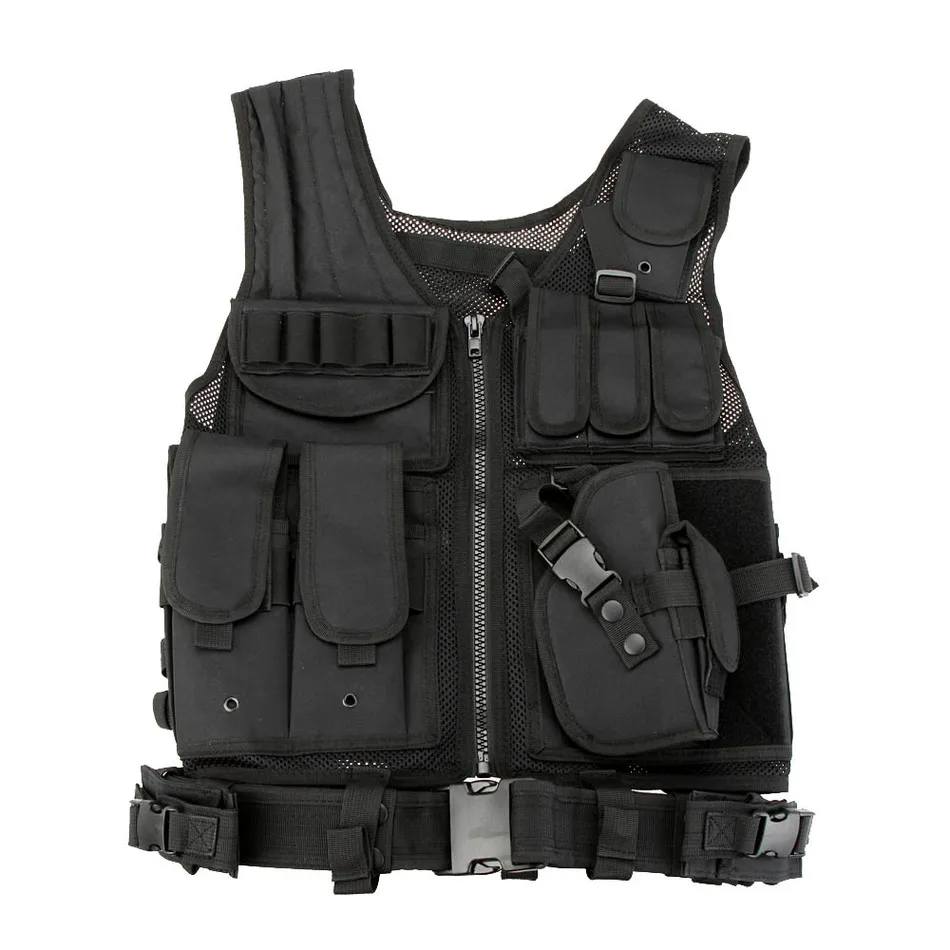 Men Tactical Vest Outdoor Military Tactical Army Polyester Airsoft War