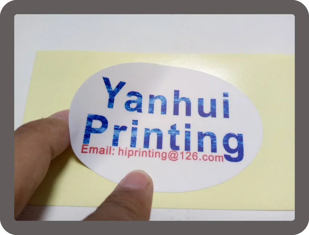 matt laminated sticker label printing custom/can be glossy laminated
