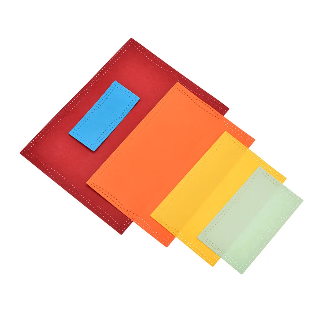 

CRAFT Rectangle Frame Metal Cutting Dies Stencils for DIY Scrapbooking Decor Embossing DIY Paper Cards making embossing stamps