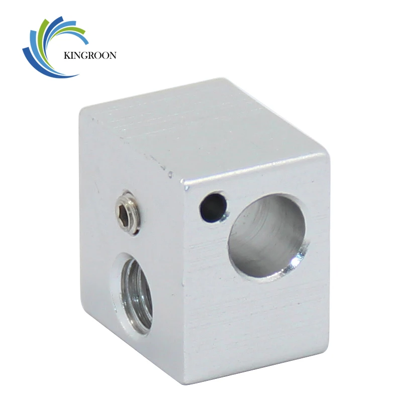 3D 프린터 부품 V5 열 블록 16mm * 16mm * 12mm V5 J 헤드 압출기 부품 알루미늄 핫 엔드 핫 엔드 가열 블록 액세서리