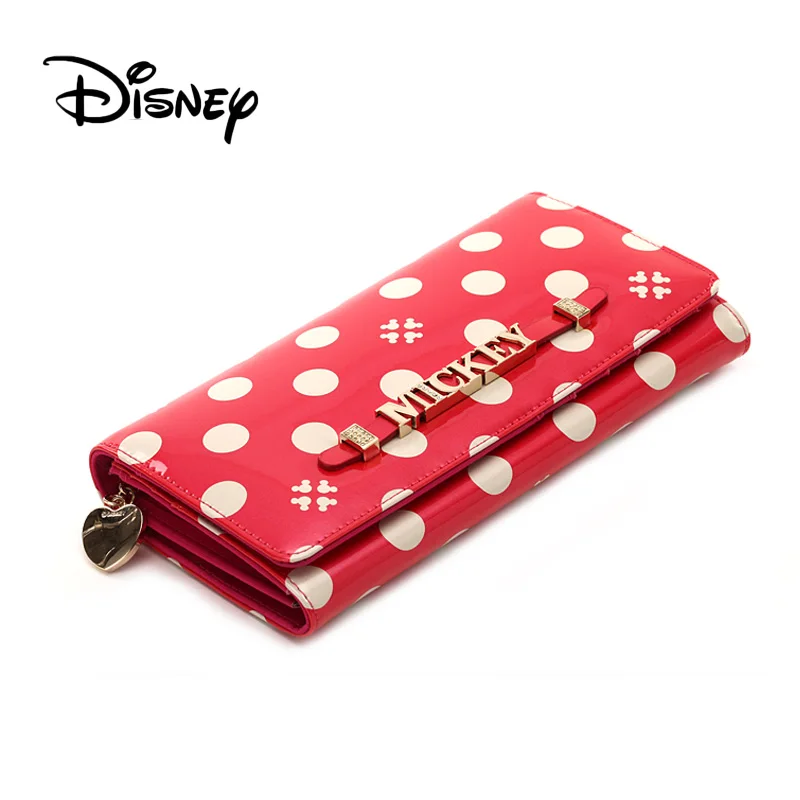 

Genuine Disney PU High-end Fashion Ladies Wallet Lady Mickey Mouse Women Bag Girl Toy Long Plush Purse Birthday Party Gifts