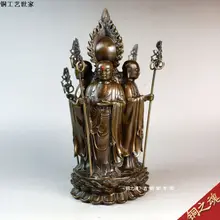 Латунные китайские ремесла медь домашний бизнес подарок ksitigarbha медь bodhisattva украшения Бронзовый завод Чистая латунная статуя