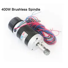 Высокая скорость ER11 DC 400 Вт бесщеточный электродвигатель вращения шпинделя 48 В для фрезерного станка с ЧПУ 3020/3040/6040