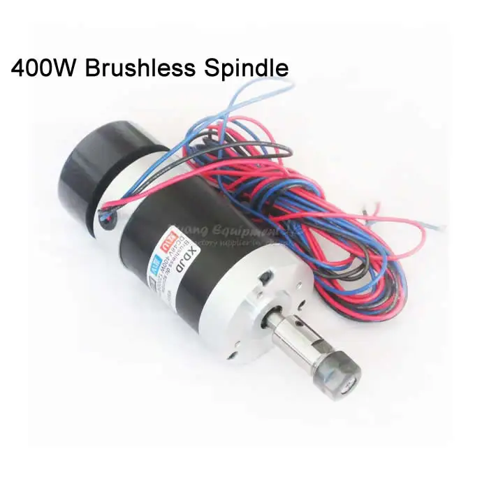 Высокоскоростной ER11 DC 400W бесщеточный электродвигатель вращения шпинделя 48V для
