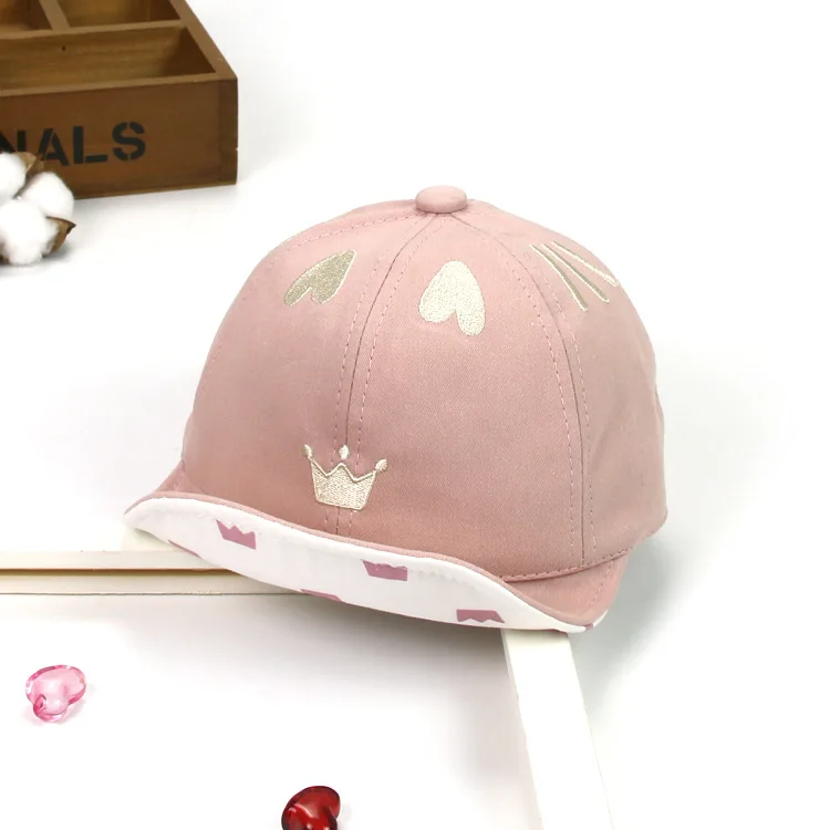 Ideacherry/Детские шапки с сердечками и короной, стильная бейсболка для детей на весну и лето, хип-хоп кепка от солнца для путешествий, уличная Кепка s