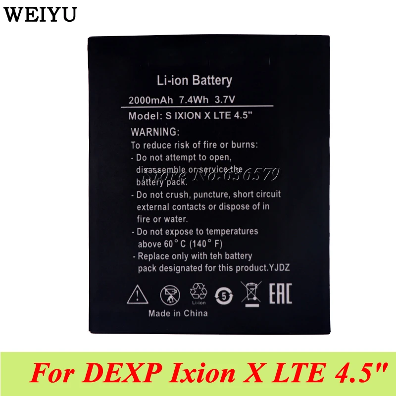 Для DEXP Ixion X LTE 4 5 &quotАккумулятор для OS BP 4C I ator 2000mA|battery for|5 batterybattery |