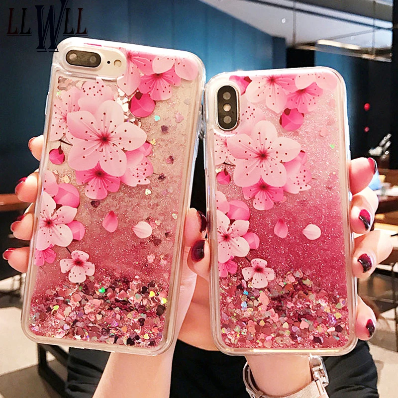 

Liquid Case For Xiaomi Mi 8 Lite Case Silicone Xiomi 8 Lite Redmi 6 Pro 6A S2 Quicksand Cover Pocophone F1 Case Mi A2 Lite Case