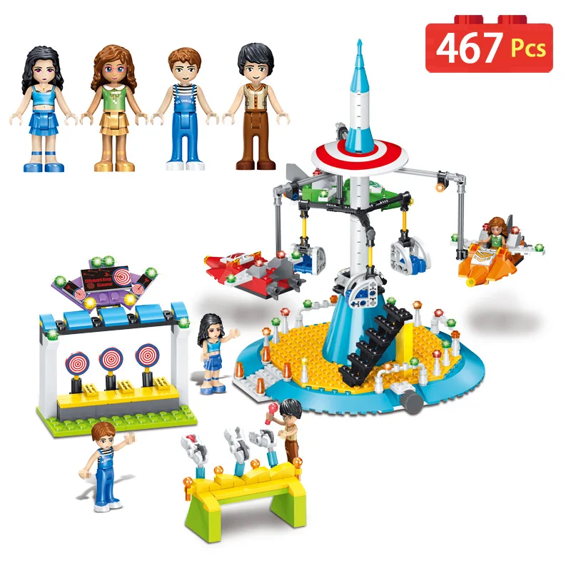 

Technic Series City Fun Park Carnival Of Joy Blocks Compatible LegoINGLYS Building Blocks Enlighten Toys for Boy girl Children