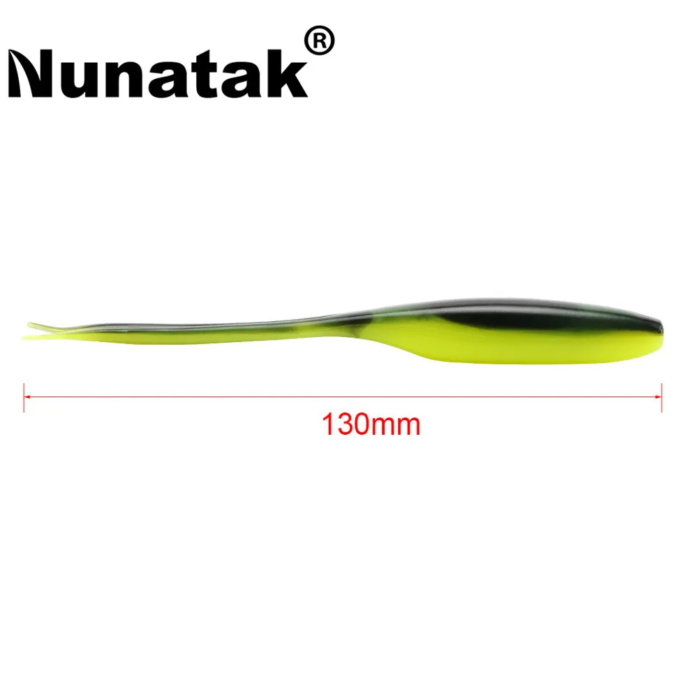  SL002 Soft Fishing Lures 12PCS/Lot 8g 130mm Soft Worm Fishing Bait Swimming Bait Fish Fork Tail Lur