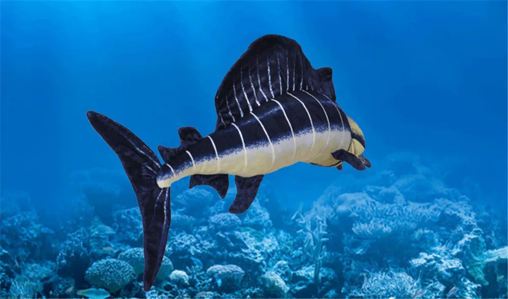 stuffed plush sea animals sailfish fish toy big blue fish doll3