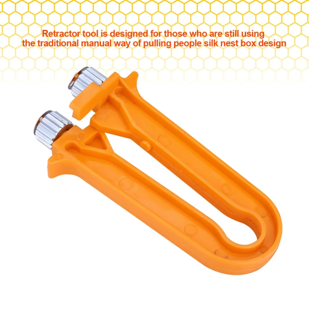 

Orange 2 in 1 Bee Frame Crimper Crimping Retractor Wire Cable Tensioner Tool Nest Box Beekeeping Equipment