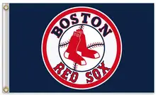 Boston Red Sox MLB bandera bandera artículos de venta caliente 3X5FT 90 x 150 cm deporte exterior Banner latón los agujeros de metal de encargo de la bandera, envío gratis