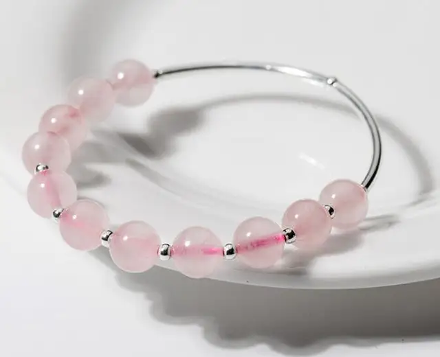 Achat Bracelet Quartz Rose