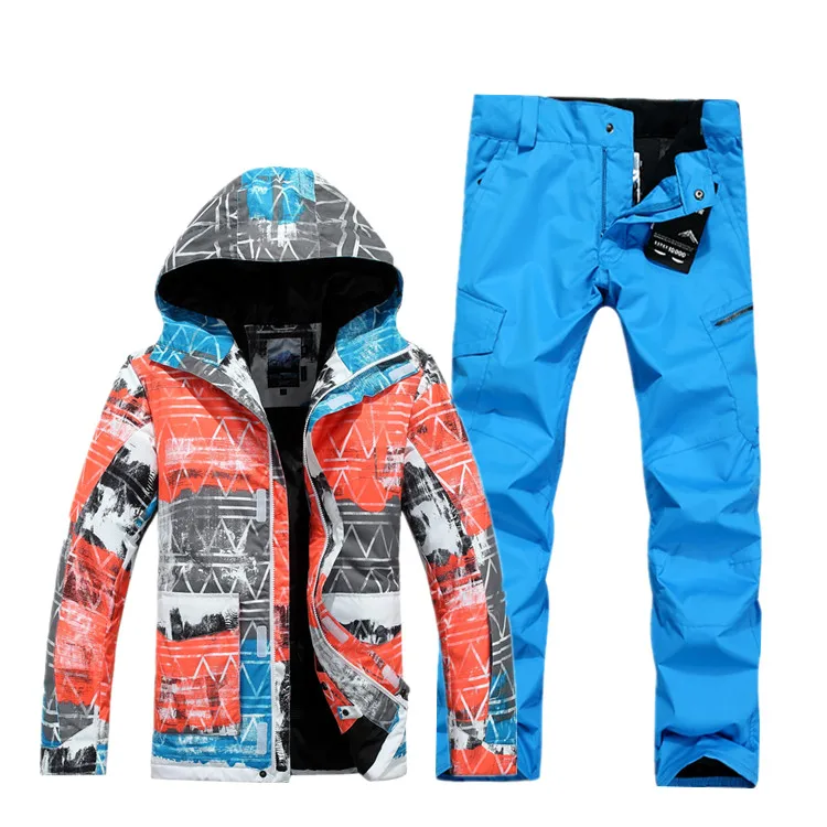 Invierno GSOU nieve chaquetas tablero y pantalón chaqueta de esquí de montaña para los hombres esquí impermeable jas esqui skiwear Invierno GSOU nieve chaquetas tablero y pantalón chaqueta de esquí de montaña para los hombres esquí impermeable jas esqui skiwear