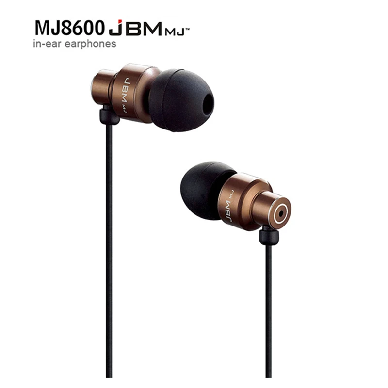 Sale Original JBM MJ8600 Hight Quality Metal In Ear Headphones Inear