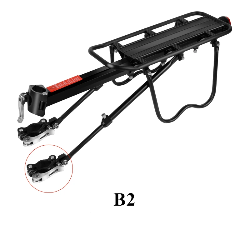 Велосипедный Подседельный штырь для поездок на велосипеде, быстрый держатель, задний горный велосипед, грузовой багаж для 20-29 дюймов, велосипед с инструментами для установки - Цвет: Quick Mount B2