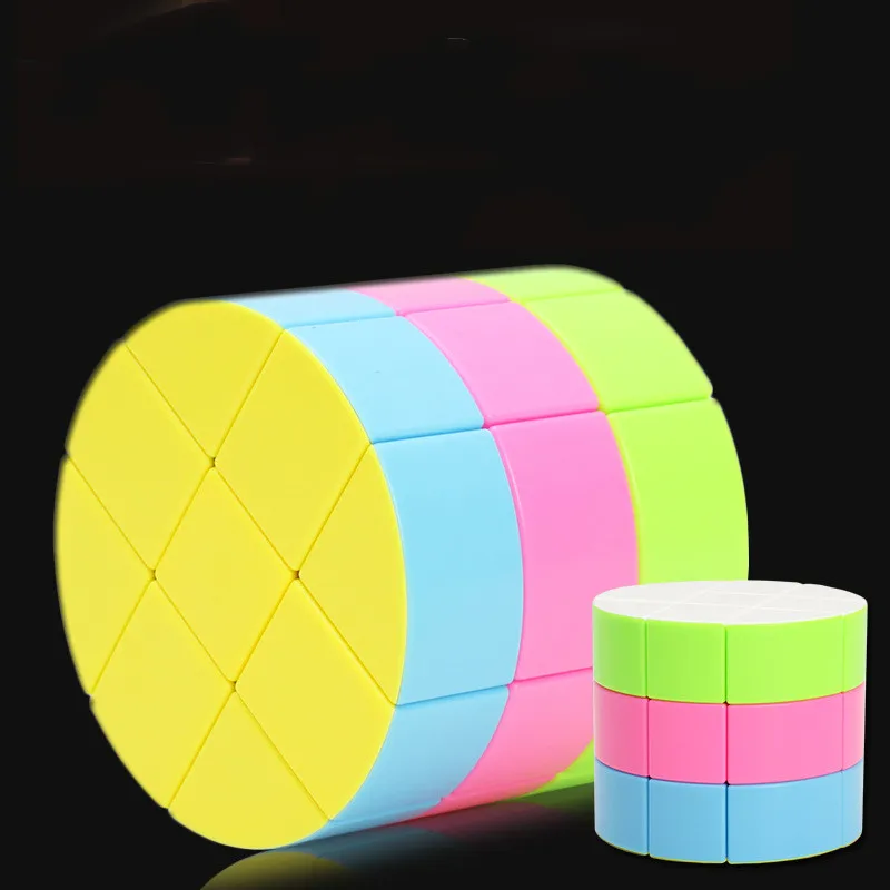 Z cube Cloud Series 3x3 цилиндрический Магический кубик скоростной кубик без наклеек головоломка обучающая игрушка с гладкой поверхностью