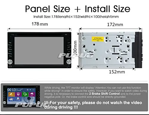 Best Rear Camera Windows Ce 8.0 Car Stereo 6.2 Inch Car GPS Navigation Ipod Analog Tv Am/fm Radio Hd Touchscreen Car DVD Player Doubl 2