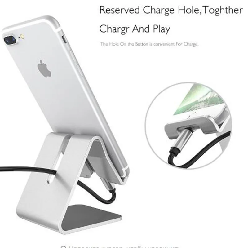 

Mobile phone bracket aluminum alloy metal plate bracket universal bracket for iPhone X / 8/7/6/5 plus Samsung mobile phone / ipa