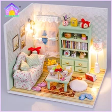 Diy Кукольный дом Casa de boneca кукольный домик миниатюрная мебель Poppenhuis игрушка zabawka игрушки для детей Oyuncak