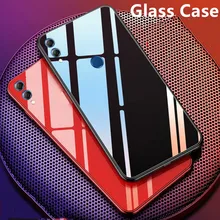 Роскошный стеклянный чехол для Honor 8S 8X 8C 8A Pro Play 7S 10i View 20, силиконовая рамка+ стеклянная крышка для Huawei Y5 Y6 Y7 Y9 P30 Lite