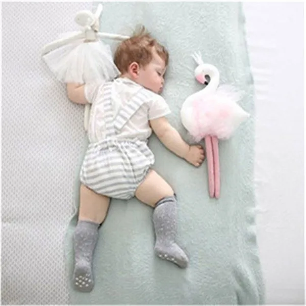 Рождественский гвоздь+ Лебедь на стену, кукла INS, корона, кружево, единорог, для детей, Утешительный подарок, игрушки, кролик, спящий, плюшевая подушка - Цвет: long feet