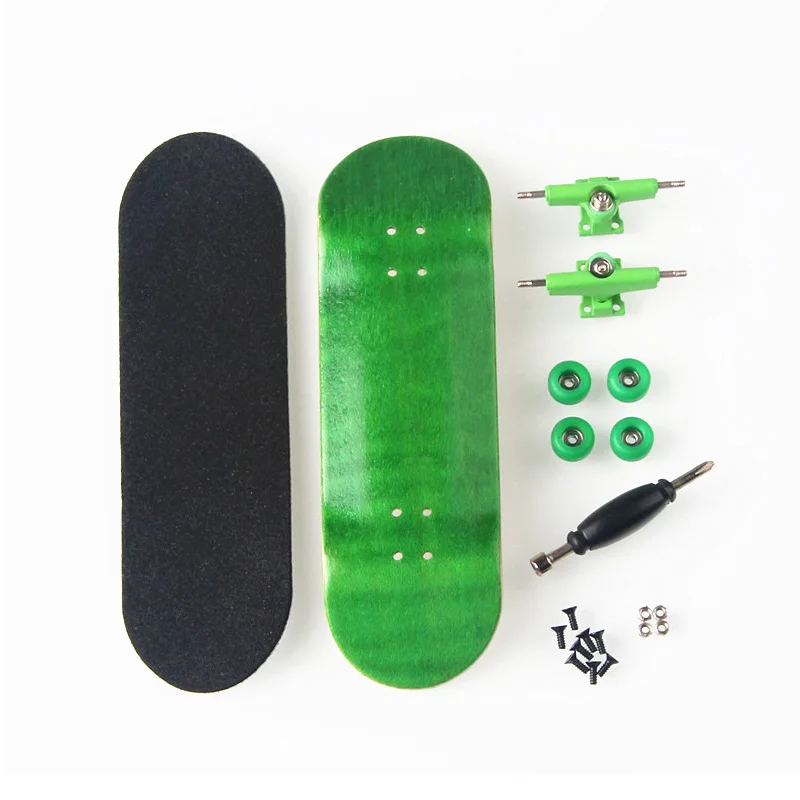 

New Creative Finger Skateboard 8 Color Skate Child Finger Toys Professional Type Bearing Wheels Skid Pad Maple Wood Skate