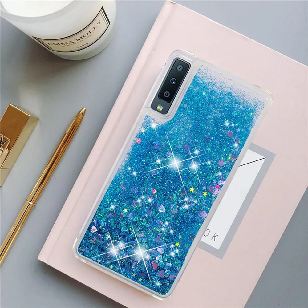 For Samsung Galaxy A7 2018 Case A7 2018 A750 Liquid Glitter Soft Case on For Samsung A7 2018 SM-A750 Phone Cases A750F Cover 6 (6)