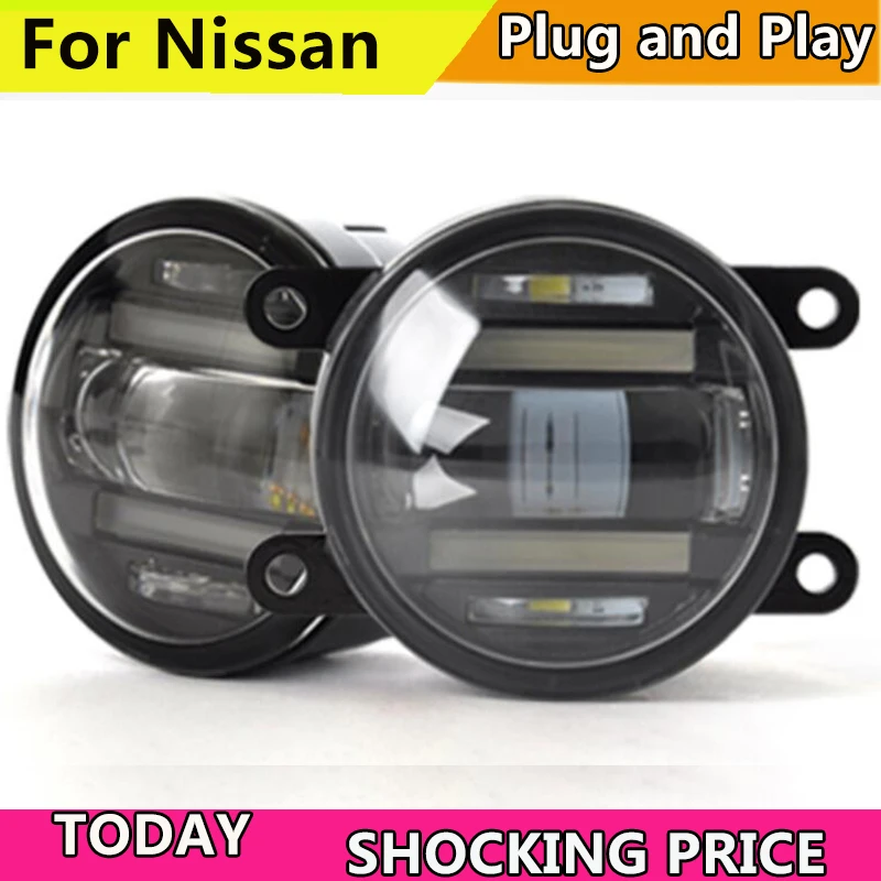 Car Styling Fog Lamp for Nissan PATROL Murano Quest Pathfinder LED Fog Light with DRL Car Styling Fog Lamp for Nissan PATROL Murano Quest Pathfinder LED Fog Light with DRL