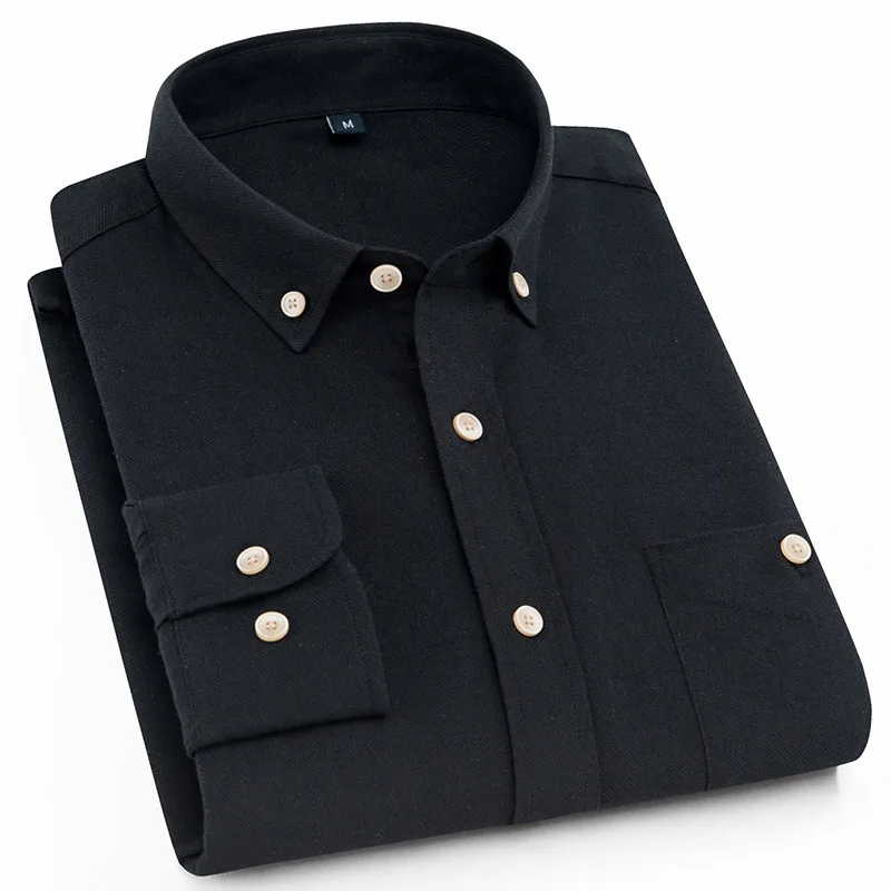 Spring and Autumn Men s Shirt Long Sleeve Solid Color Korean Slim Shirt Fashion Handsome Casual 5