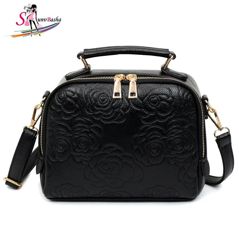 

2017 new female bag Crossbody bag Europe and America fashion PU leather embossed small square bag portable shoulder bag