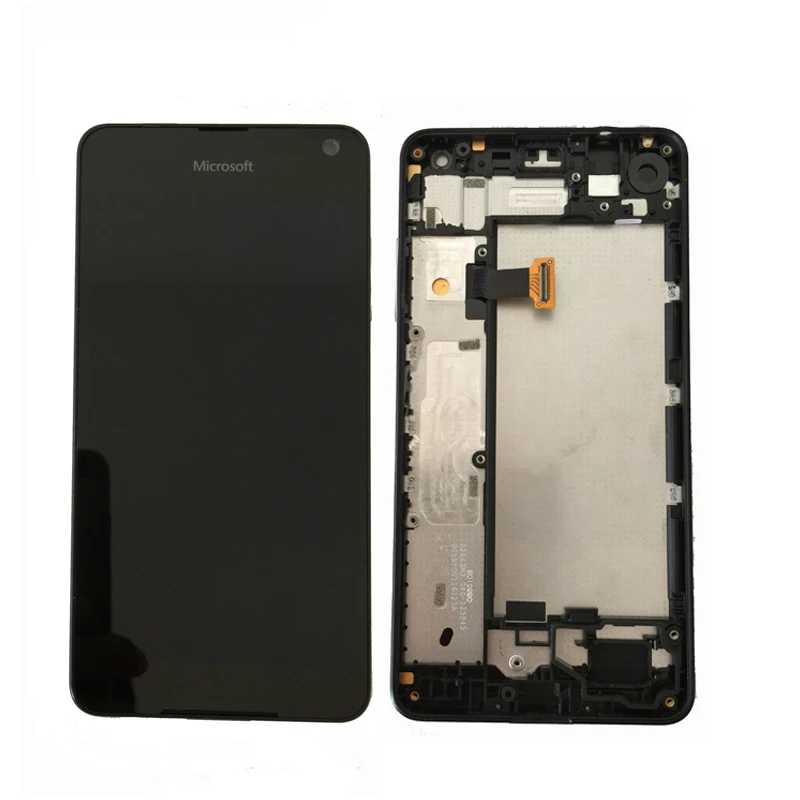 Pаспродажа Оригинальный Amoled для microsoft Nokia Lumia 650 ЖК дисплей с кодирующий преобразователь сенсорного экрана в сборе с рамкой Бесплатная доставка