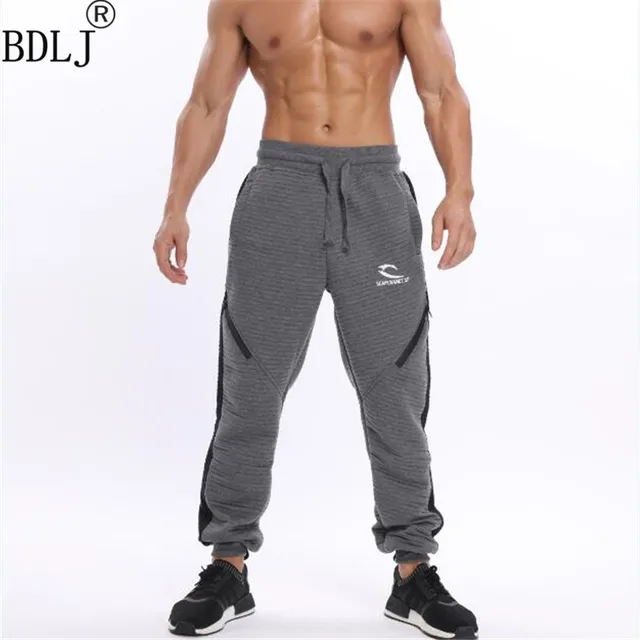 BDLJ New 2018 Mens fitness BE Pants Gyms muscle men's clothes Cotton ...